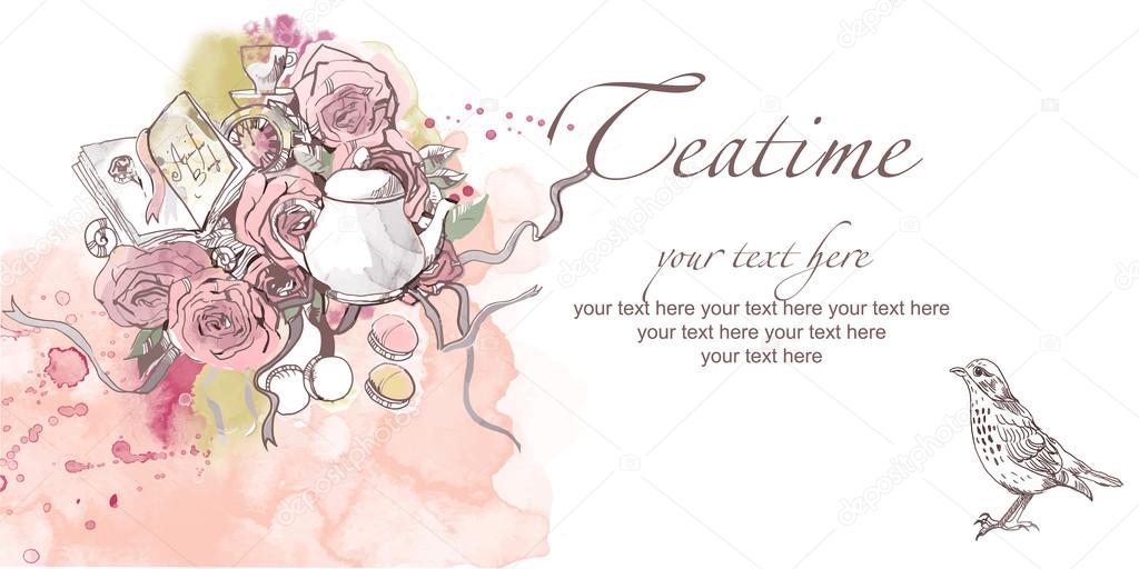 Teatime design card