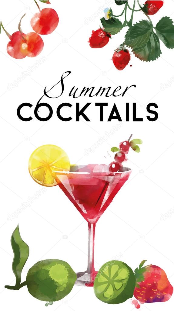 Summer Cocktails background