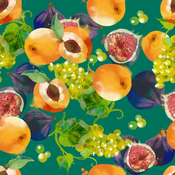 Kayısı, üzüm ve incir seamless modeli