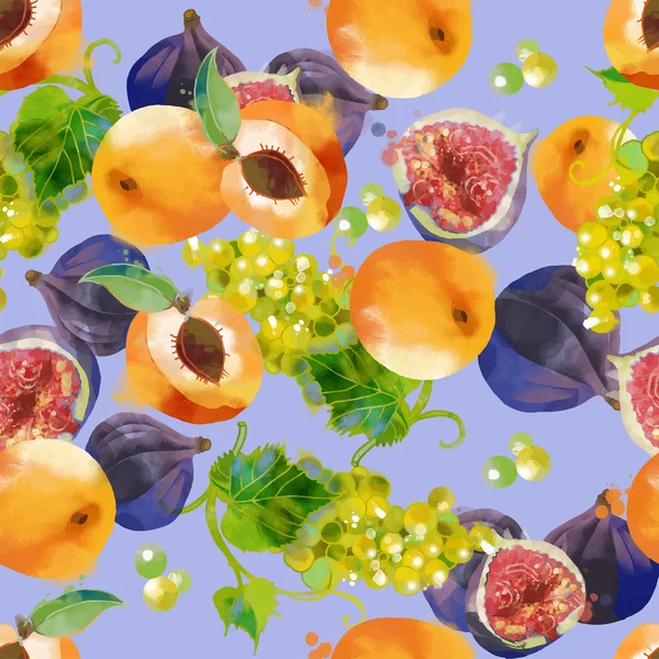 Kayısı, üzüm ve incir seamless modeli