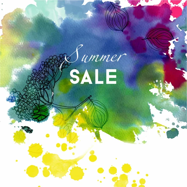 Summer Sale fundo — Vetor de Stock