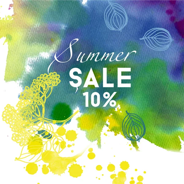 Summer Sale fundo — Vetor de Stock