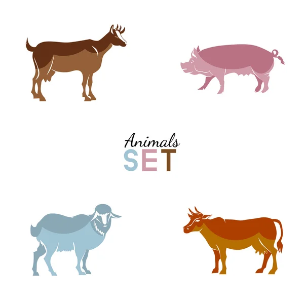 Set of animals logos. — Διανυσματικό Αρχείο