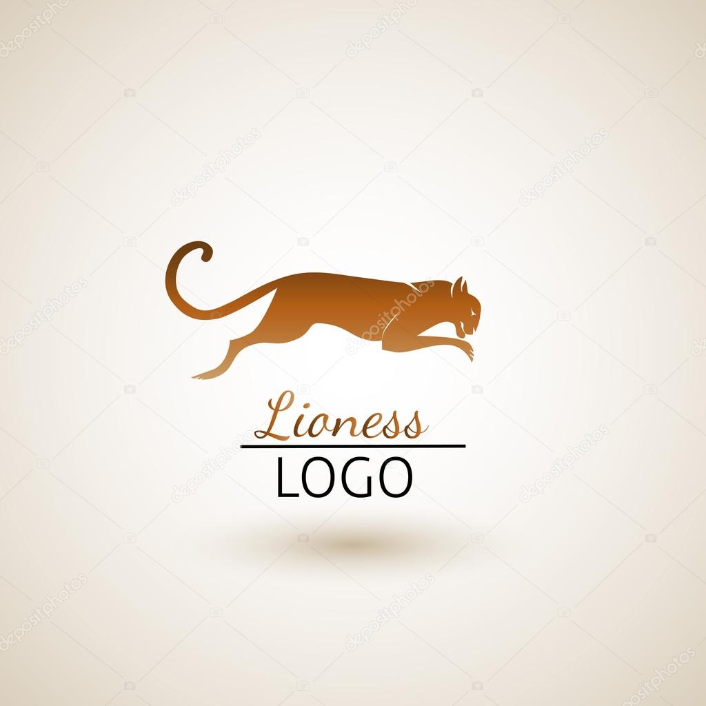 Animal lioness logo