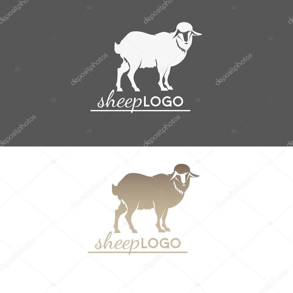 Animal sheep vector illustration logo