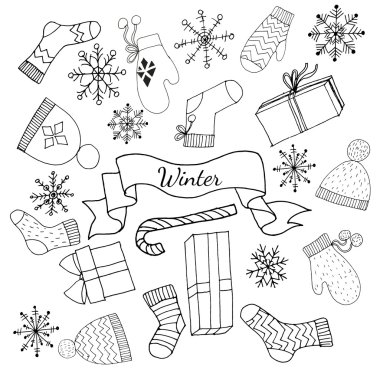 Kış karalamalar kümesi