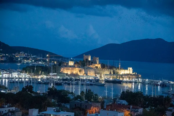 Türkiye 'nin Bodrum kentinde mükemmel bir gece..