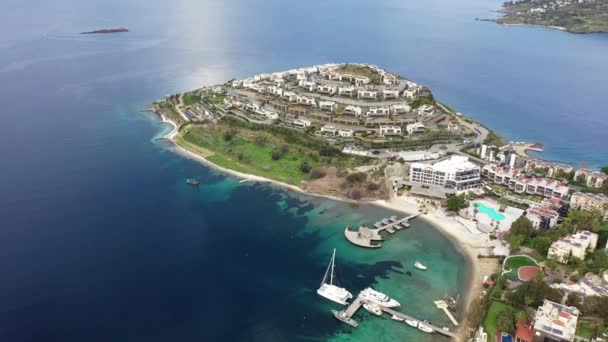 Un tiro perfecto de un mar en Bodrum, Turquía. — Vídeos de Stock