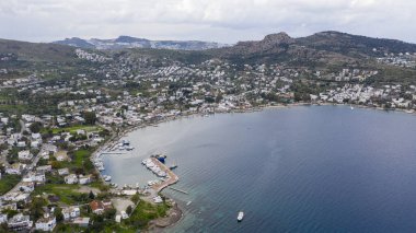 Bodrum 'un panoramik fotoğrafı. Tatil köyünün gözdelerinden biri..