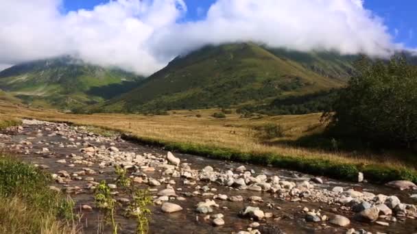 Цей маленький струмок, що лежить на плато в Чорному морі (Туреччина), вражає своїх відвідувачів холодними прісними водами і величною зеленою природою.. — стокове відео