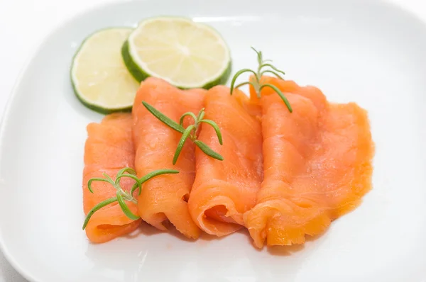 Fillet salmon asap — Stok Foto