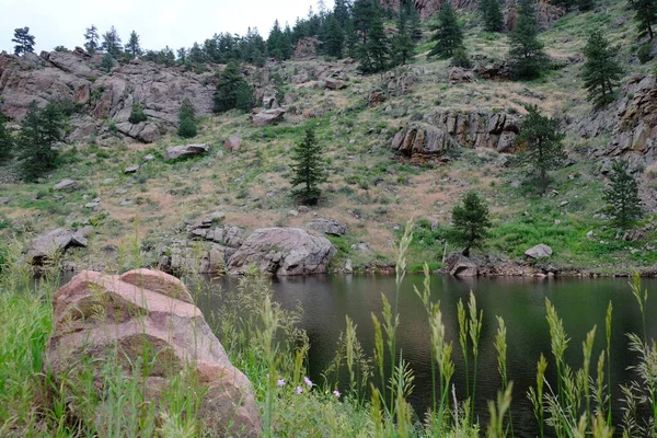 Button Rock Preservações Longmont Reservoir — Fotografia de Stock