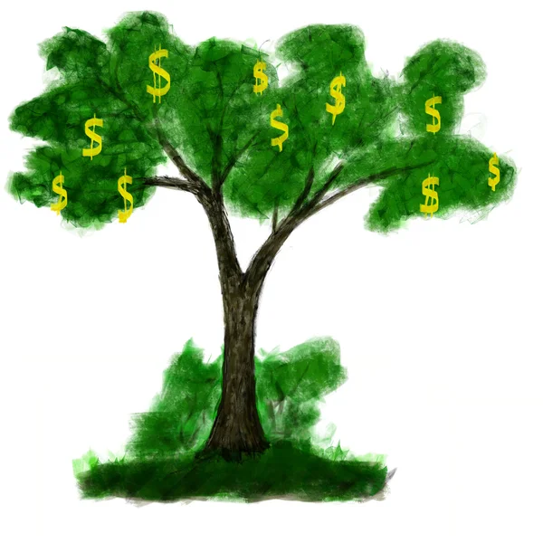 Δέντρο χρημάτων — Φωτογραφία Αρχείου