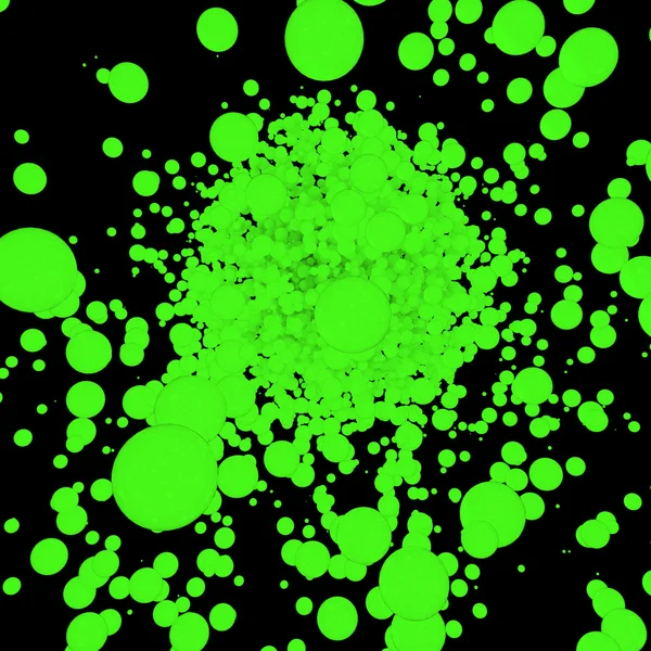 Abstrato bolas verde — Fotografia de Stock