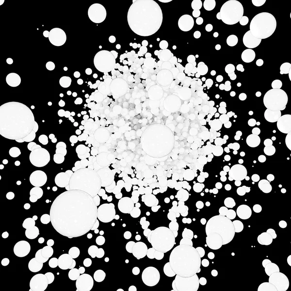 Bolas abstratas branco — Fotografia de Stock