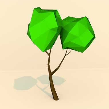 Lowpoly ağaç