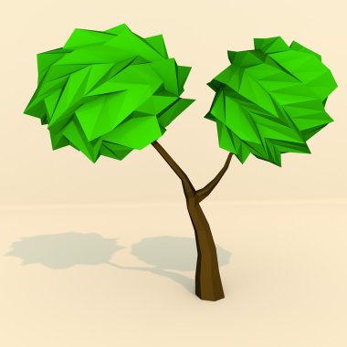 Lowpoly ağaç