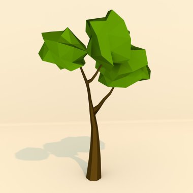 Lowpoly ağaç