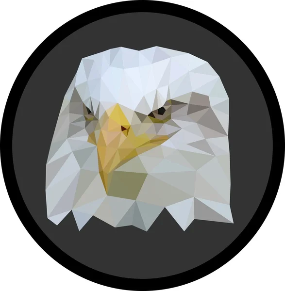 Low-Poly Eagle — Stock Vector