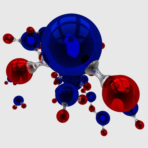 H2o 化学元素 — 图库照片