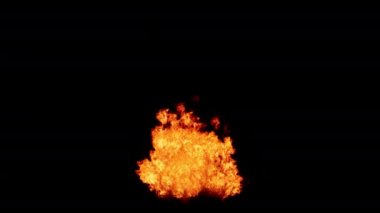 Alevler, Alfa Kanalı (şeffaf arkaplan) tarafından izole edilmiş bu yangınların sonunda, herhangi bir video veya animasyon filmi veya sinema klipleri veya film projesi için ProRes kod çözücüsüyle yanıp tutuşmaya başlar.