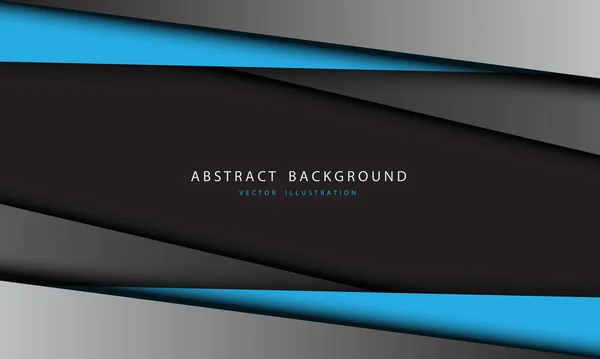 Triángulo Metálico Gris Azul Abstracto Con Texto Simple Diseño Del — Vector de stock