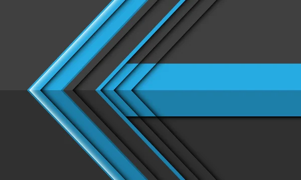 Abstrait Bleu Gris Flèche Direction Conception Moderne Futuriste Arrière Plan — Image vectorielle