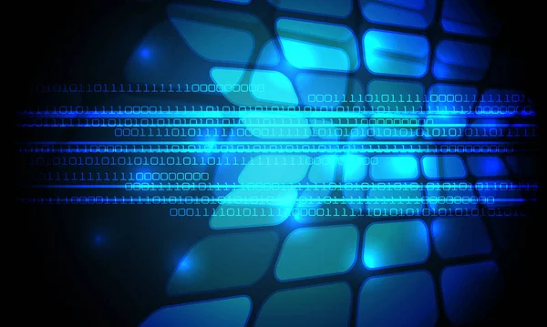 Teknoloji mavi dijital bilgisayar hızı ağ arkaplan çizimi.