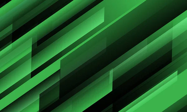 Astratto Verde Nero Velocità Geometrica Barra Tecnologia Design Moderno Futuristico — Vettoriale Stock