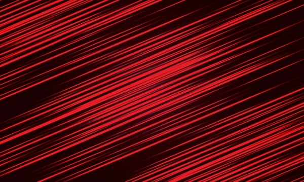 Siyah arkaplan vektör illüstrasyonunda soyut kırmızı ışık yüksek hız dinamiği.