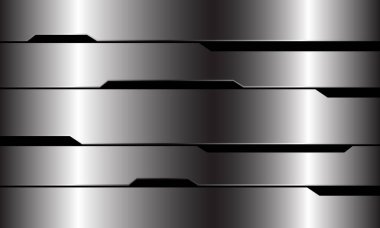 Soyut gümüş çizgi devre siber geometrik tasarım modern lüks fütüristik teknoloji arka plan çizimi.