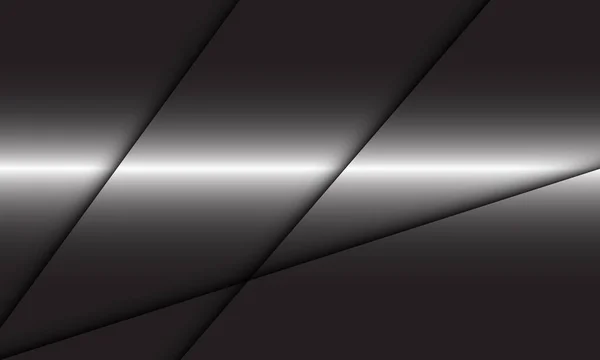 Línea Sombra Metálica Gris Abstracta Diseño Cruzado Moderno Lujo Industrial — Vector de stock