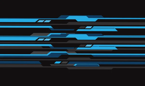 Astratto Blu Grigio Cyber Circuito Futuristico Design Moderno Tecnologia Sfondo — Vettoriale Stock