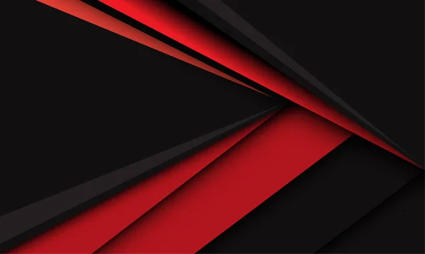 Abstract Red Triangle Arrow Speed Direction Dark Grey Design Modern —  Vetores de Stock