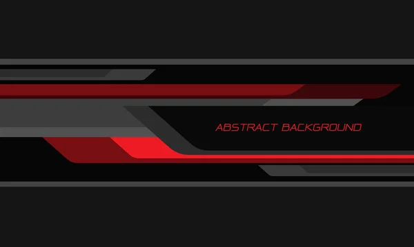 Abstrakt Rot Schwarz Geometrische Banner Überlappen Geschwindigkeit Auf Dunkelgrauem Design — Stockvektor