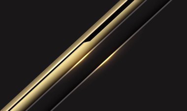 Soyut altın siber çizgi koyu gri tasarım modern fütüristik arkaplan çizimi.