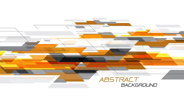 Abstrakt Orange Grå Hastighet Geometrisk Dynamisk Kreativ Vit Design Design — Stock vektor