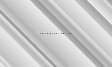 Soyut beyaz gri çizgi geometrik arkaplan vektörü çizimi.