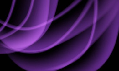 Siyah gölge dizaynı üzerine soyut mor eğri dalgası örtüşüyor modern fütüristik lüks arka plan çizimi.