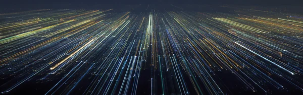 Abstrakta ljus stad hastighet rörelse Stockfoto