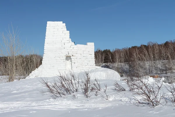 Snow fortress — Stock Photo, Image