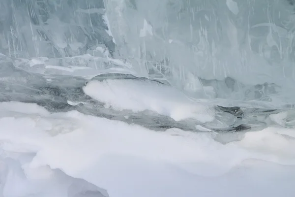 Ice on the river in the spring — Stock Photo, Image