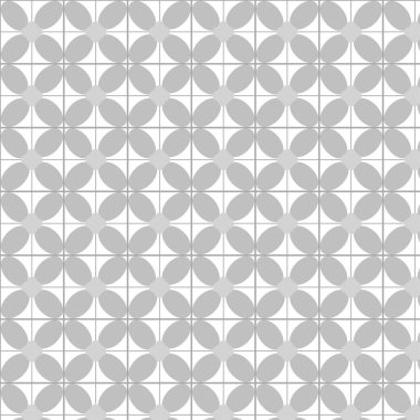 Gri geometrik süs tarzında kusursuz soyut arkaplan dokusu. Çizim düz sanat tasarımı. Vektör EPS10.