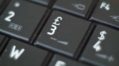 Düğme Pc yazarak klavye siyah