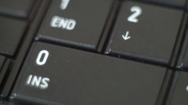 Düğme Pc yazarak klavye siyah