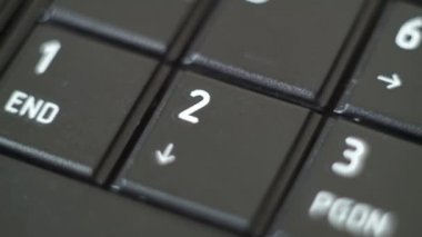 Düğme Pc yazarak klavye siyah