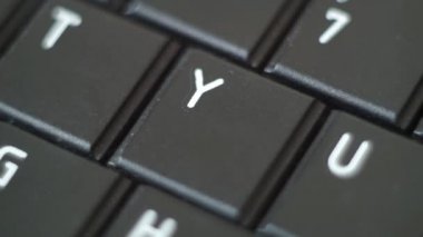 Düğme Pc yazarak klavye siyah