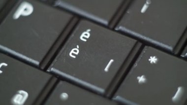 Düğme Pc yazarak klavye siyah