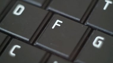 Düğme Pc yazarak klavye siyah