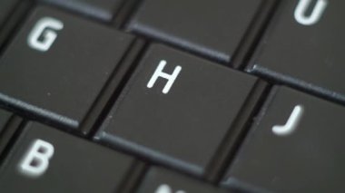 Düğme Pc yazarak klavye siyah